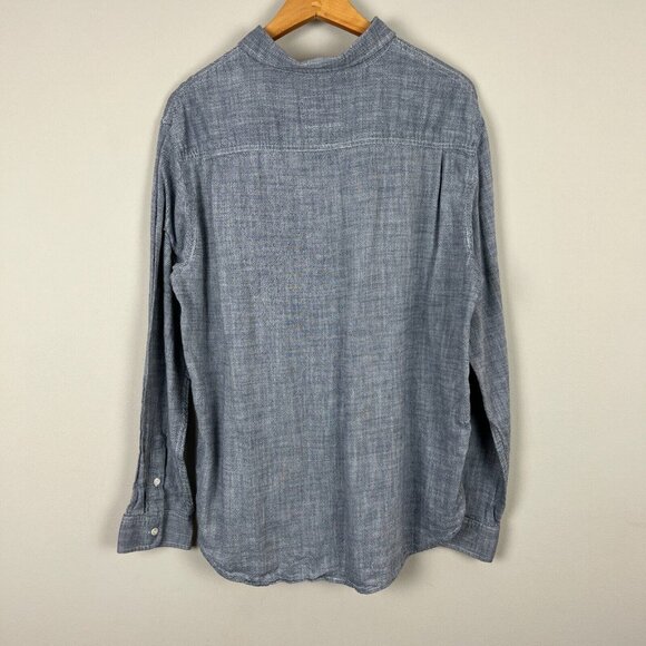 Rails Shirt Mens XL Navy Chambray Wyatt Button Up Down Long Sleeve 100% Cotton - Picture 6 of 11